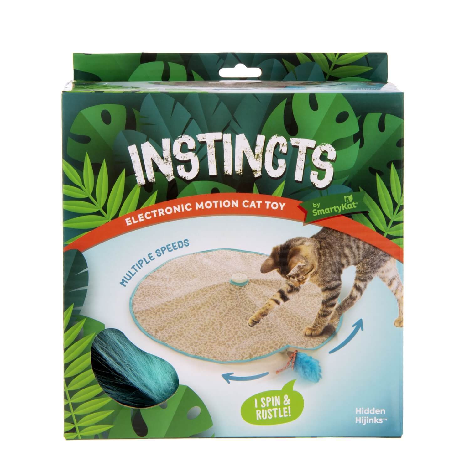 Instincts By Smarty Kat® Hidden Hijinks Electronic Motion Concealed Teaser Wand Cat Toy, Battery Powered