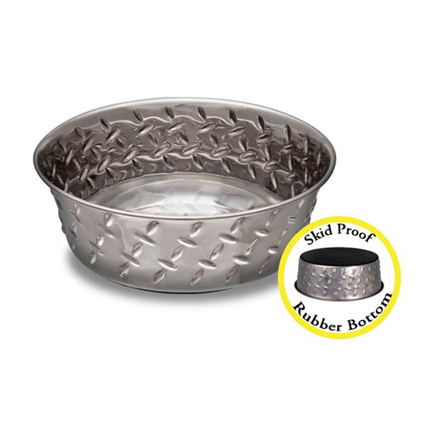 Loving Pets Ruff N' Tuff Diamond Plate Bowl