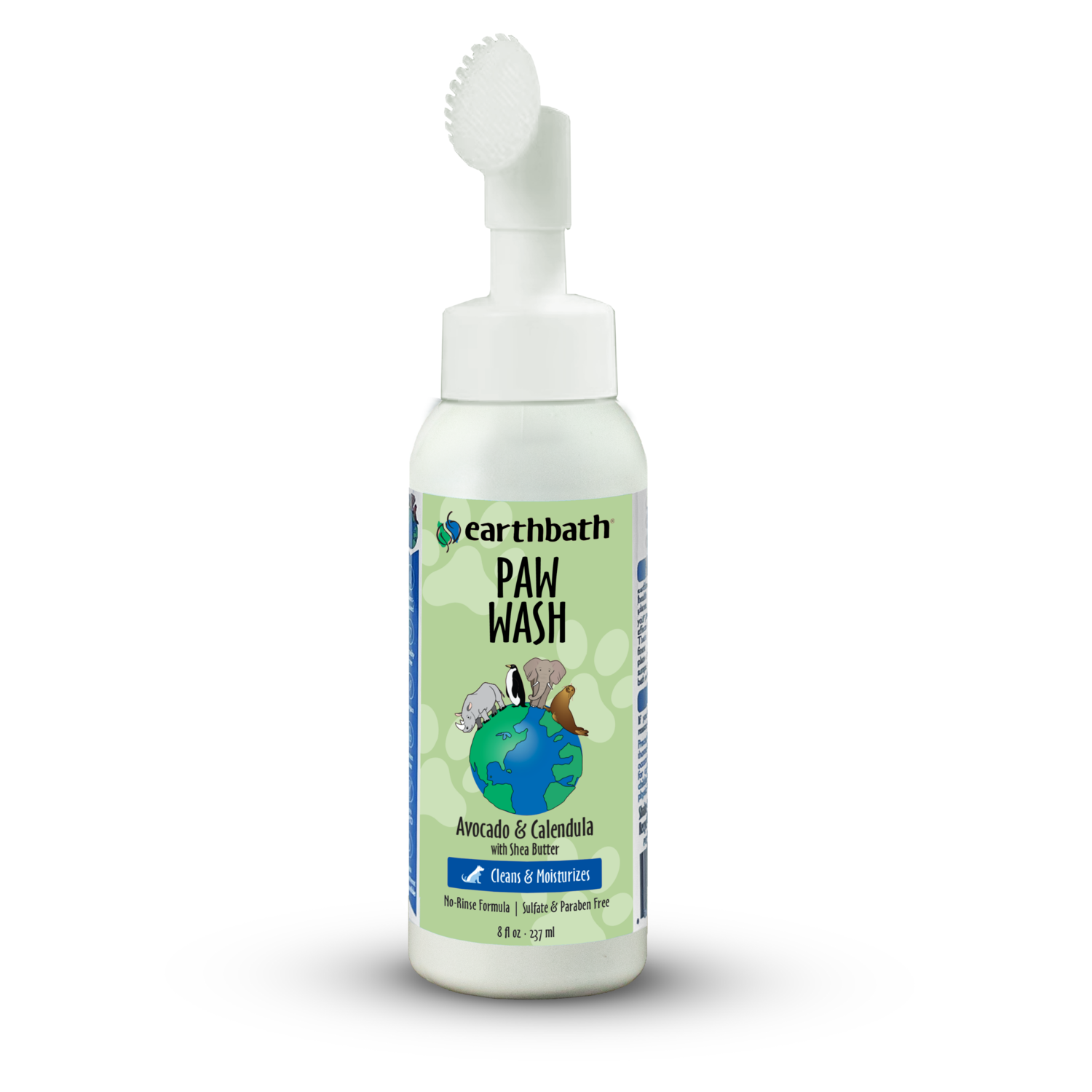 Earthbath Cat & Dog Paw Wash, Avocado & Calendula With Shea Butter, 8-Oz Bottle