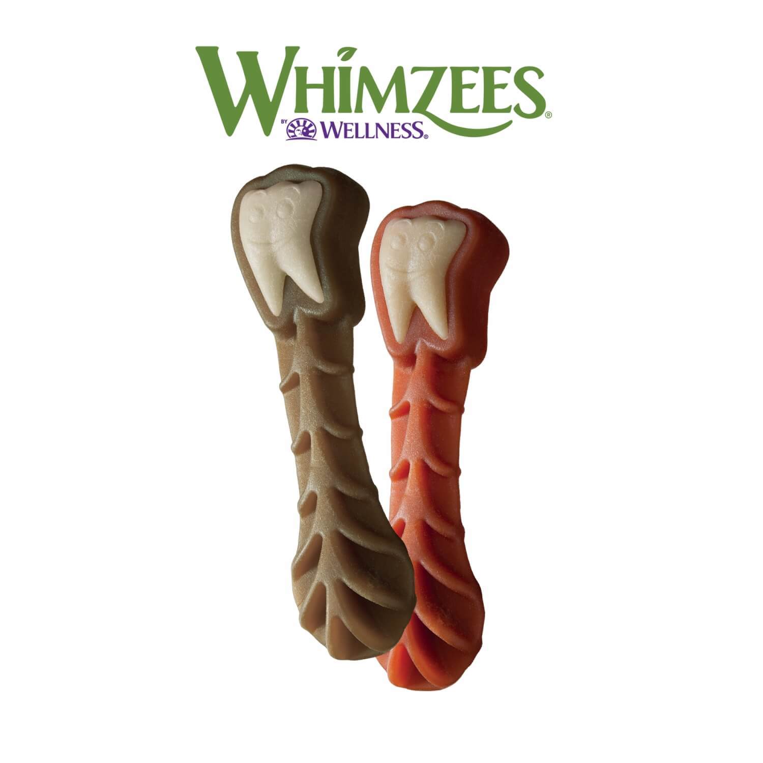 Whimzees Brushzees Natural Grain Free Dental Dog Treats, Extra Large, 1 Count