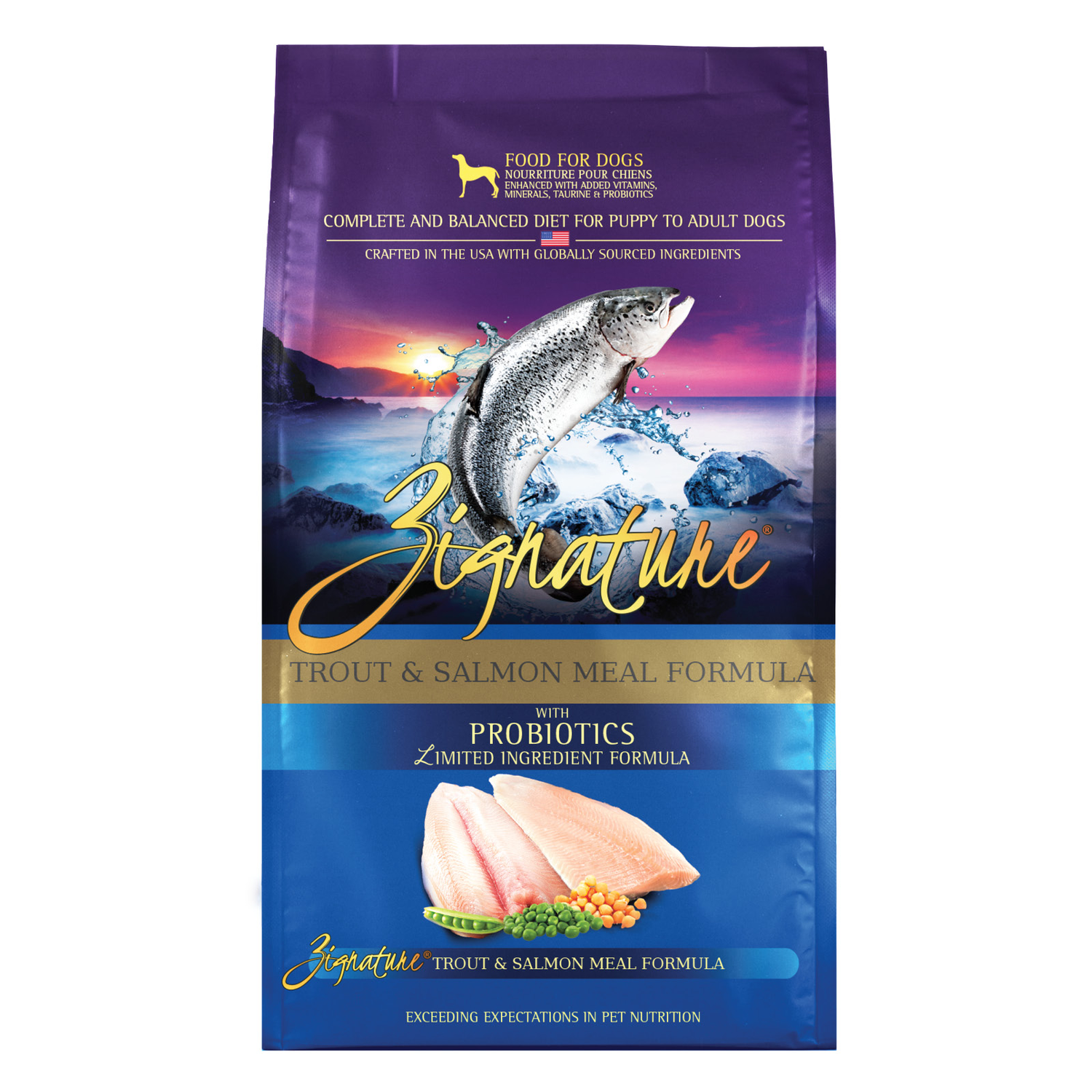 Zignature Trout & Salmon Formula Limited Ingredient Dry Dog Food