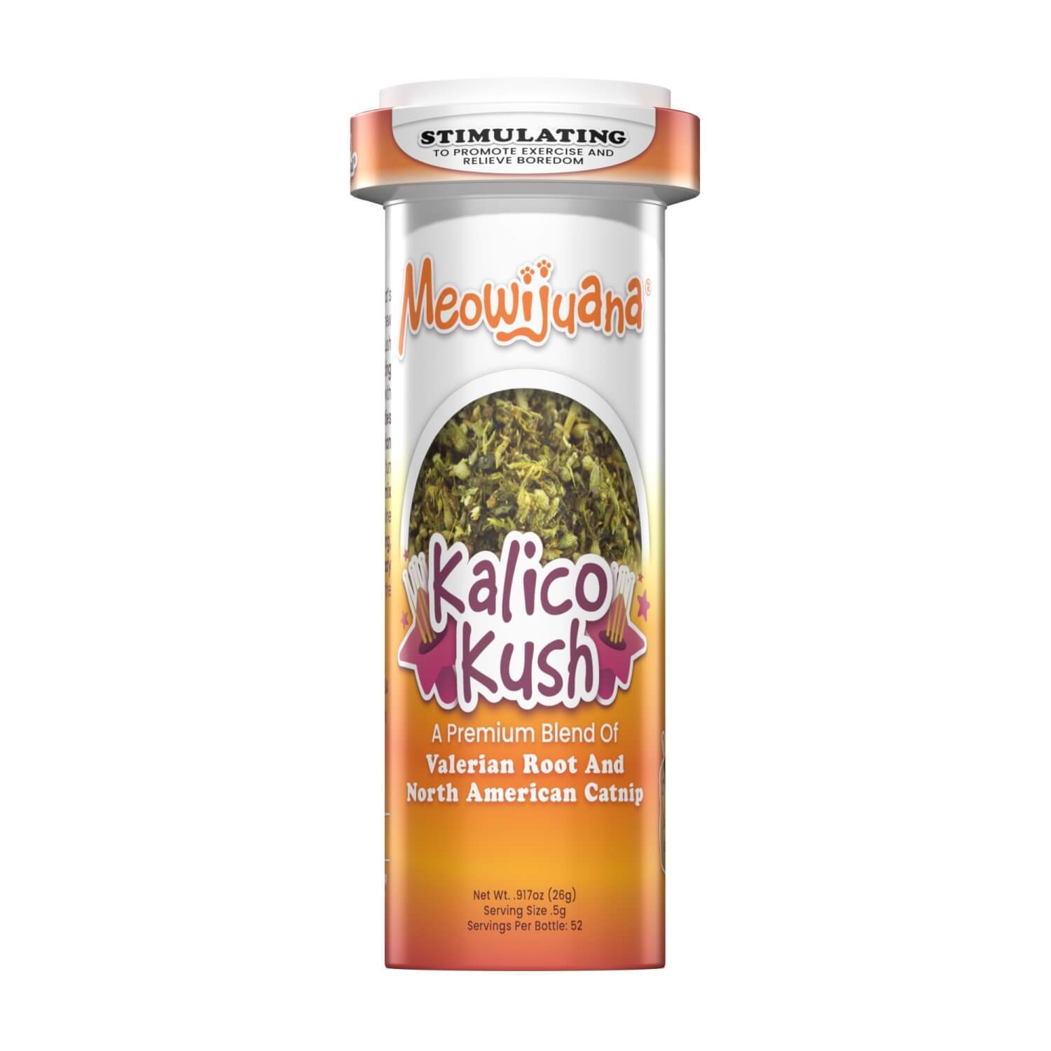 Meowijuana Kalico Kush - Valerian Root & Catnip Blend For Cats