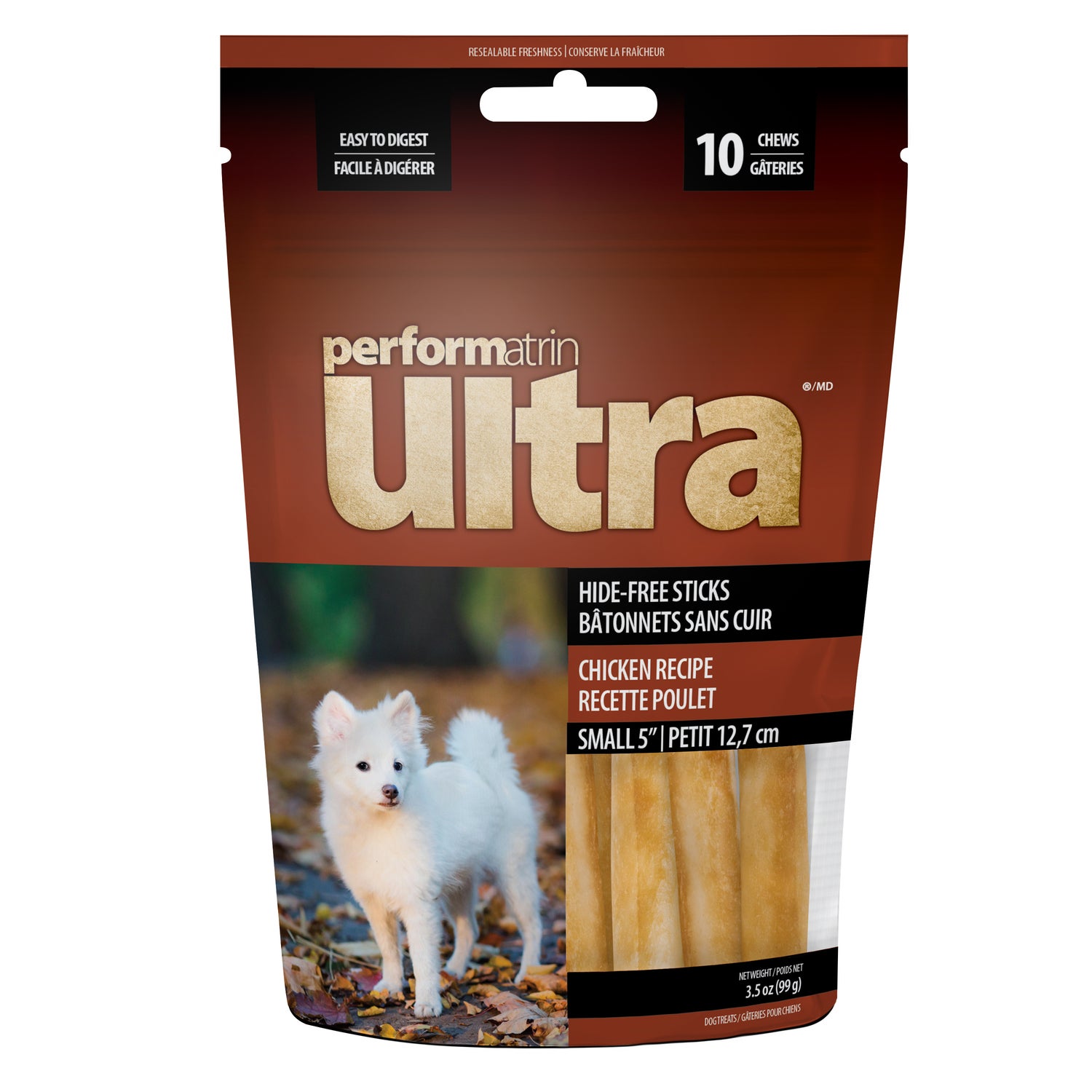 Performatrin Ultra Hide-Free Sticks Chicken Recipe Dog Treats, 10 Pack