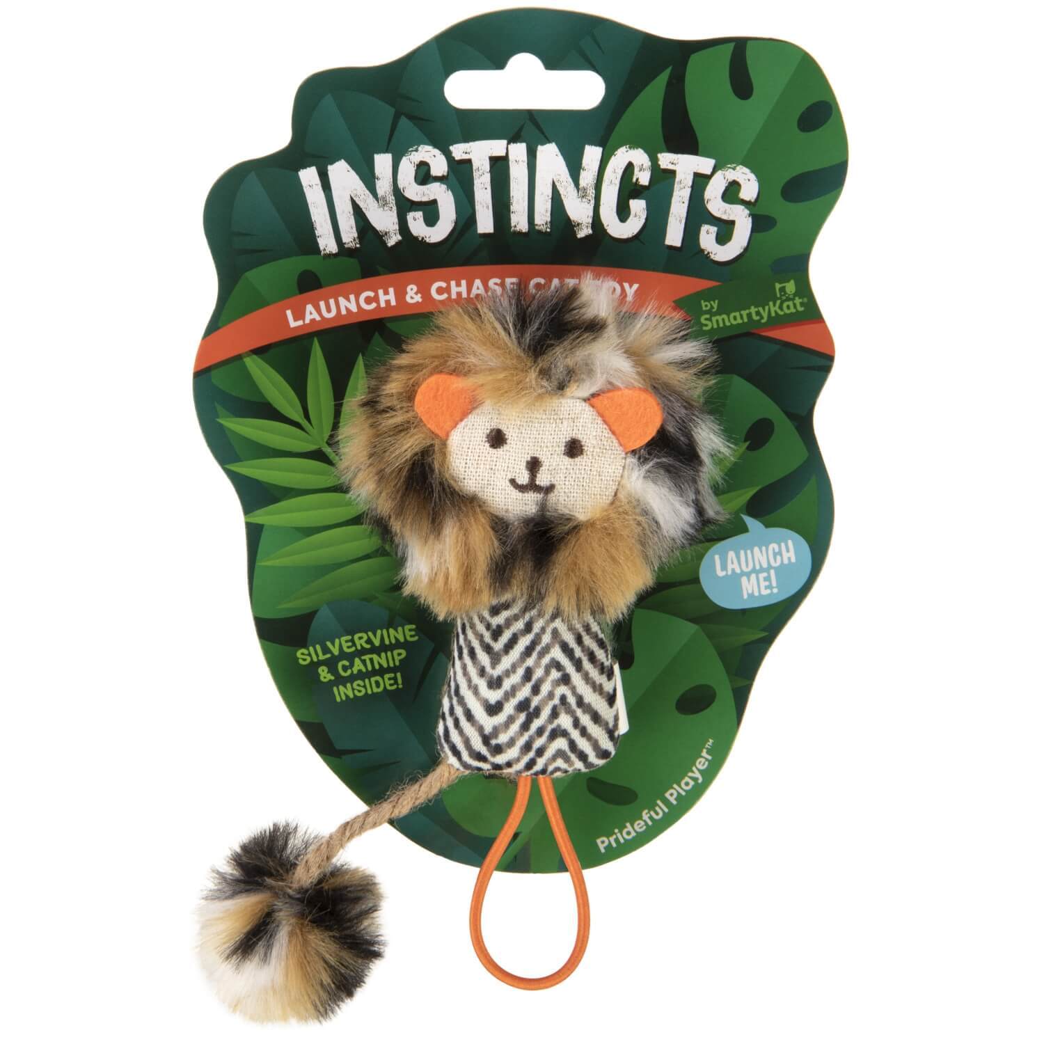 Instincts By Smartykat® Prideful Player Happynip Silvervine & Catnip Plush Launch And Chase Cat Toy