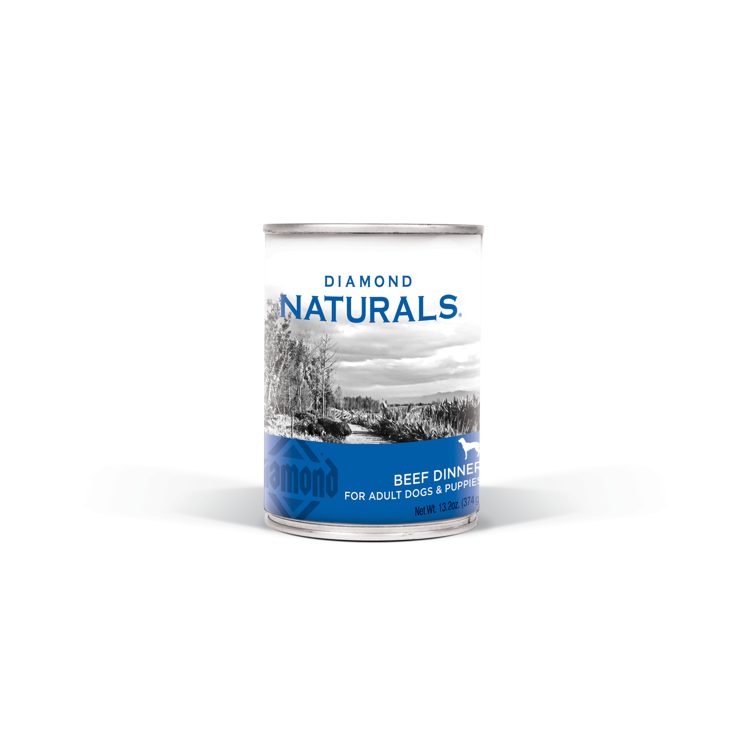 Diamond Naturals Beef Dinner For Adult Dogs & Puppies Wet Dog Food, 13.2-Oz Can