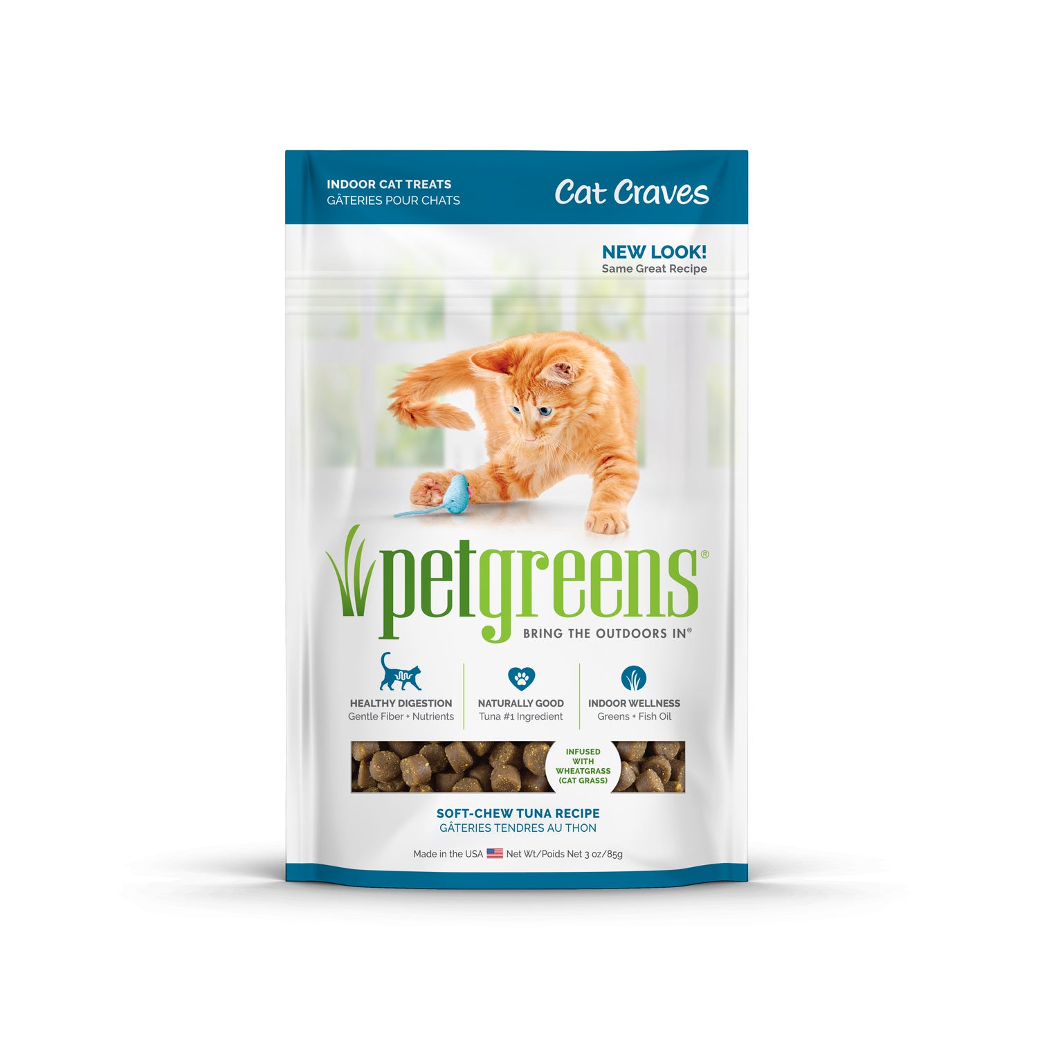 Pet Greens Cat Craves Tuna All Natural Soft & Chewy Cat Treats