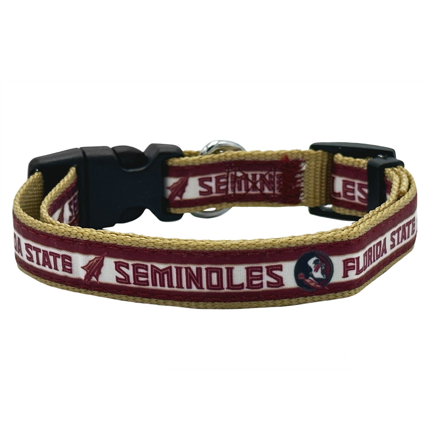 Pets First Ncaa Licensed Florida State University Seminoles Satin Dog Collar, Large
