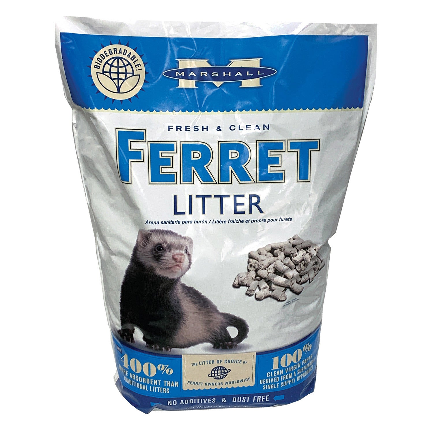 Marshall Fresh & Clean Ferret Litter 5-Lb