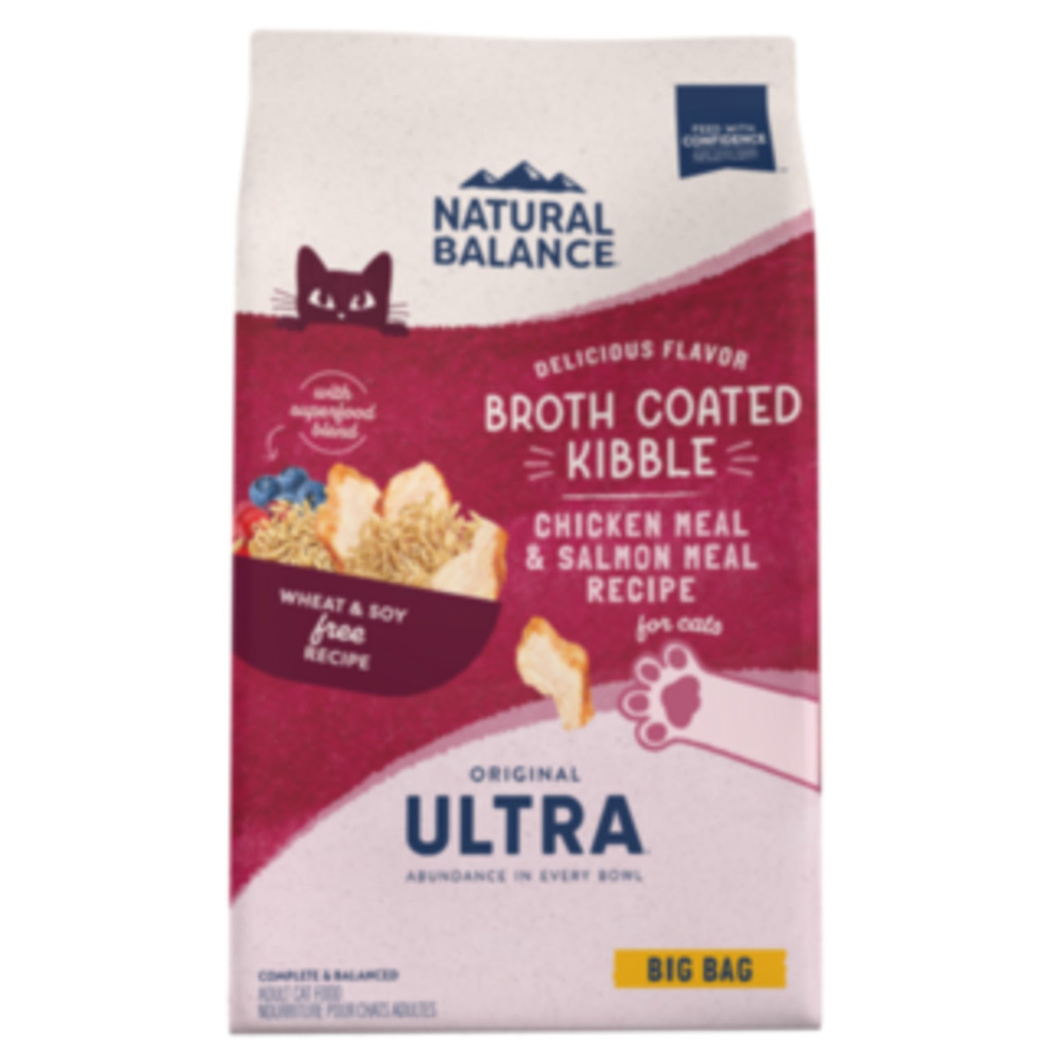 Natural Balance Original Ultra All Life Stages Chicken & Salmon Recipe Dry Cat Food, 15Lb