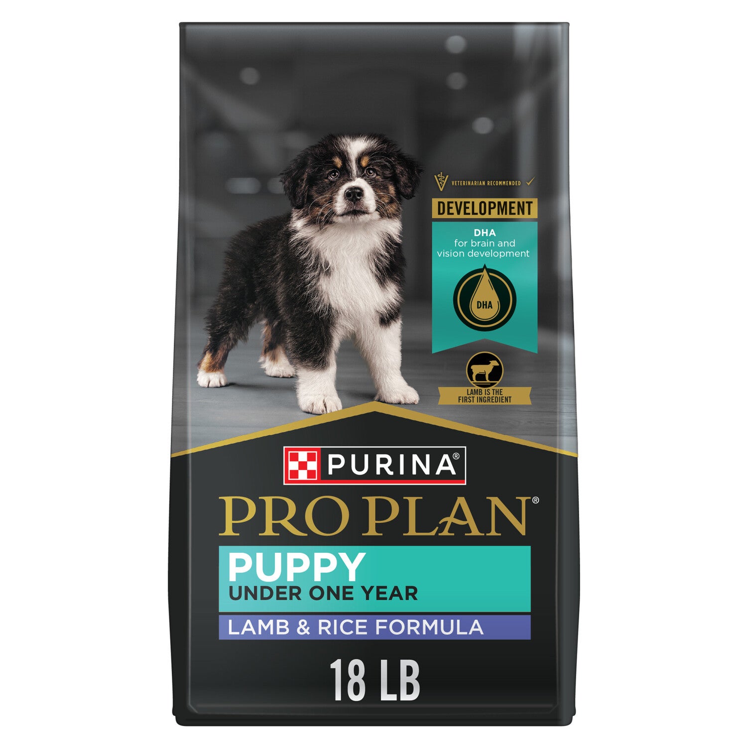 Purina Pro Plan High-Protein Puppy Formula Dry Dog Food, Lamb & Rice, 18Lb