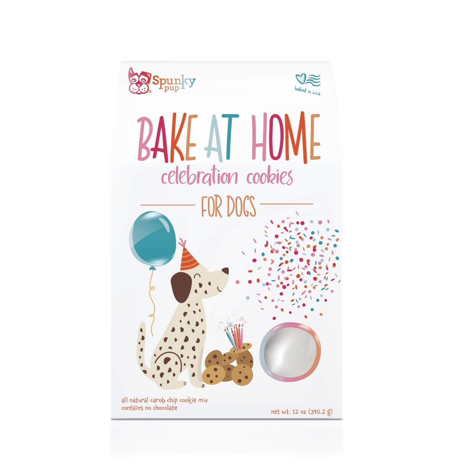 Spunky Pup Bake At Home Celebration Cookies Carob Chip Dog Treats