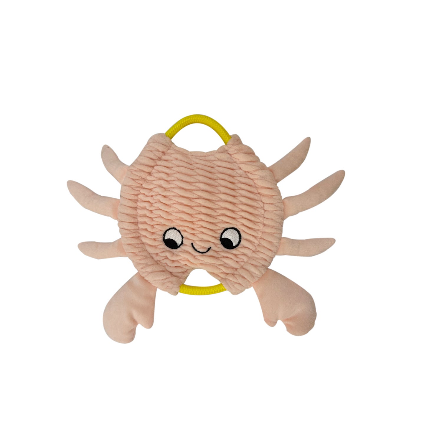 #Bff Escape To The Ocean Pink Crab Squeaky Flying Disc Dog Toy, 10