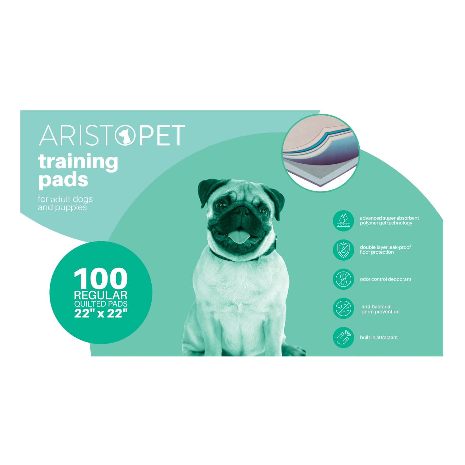Aristopet Dog Training Pads 22X22