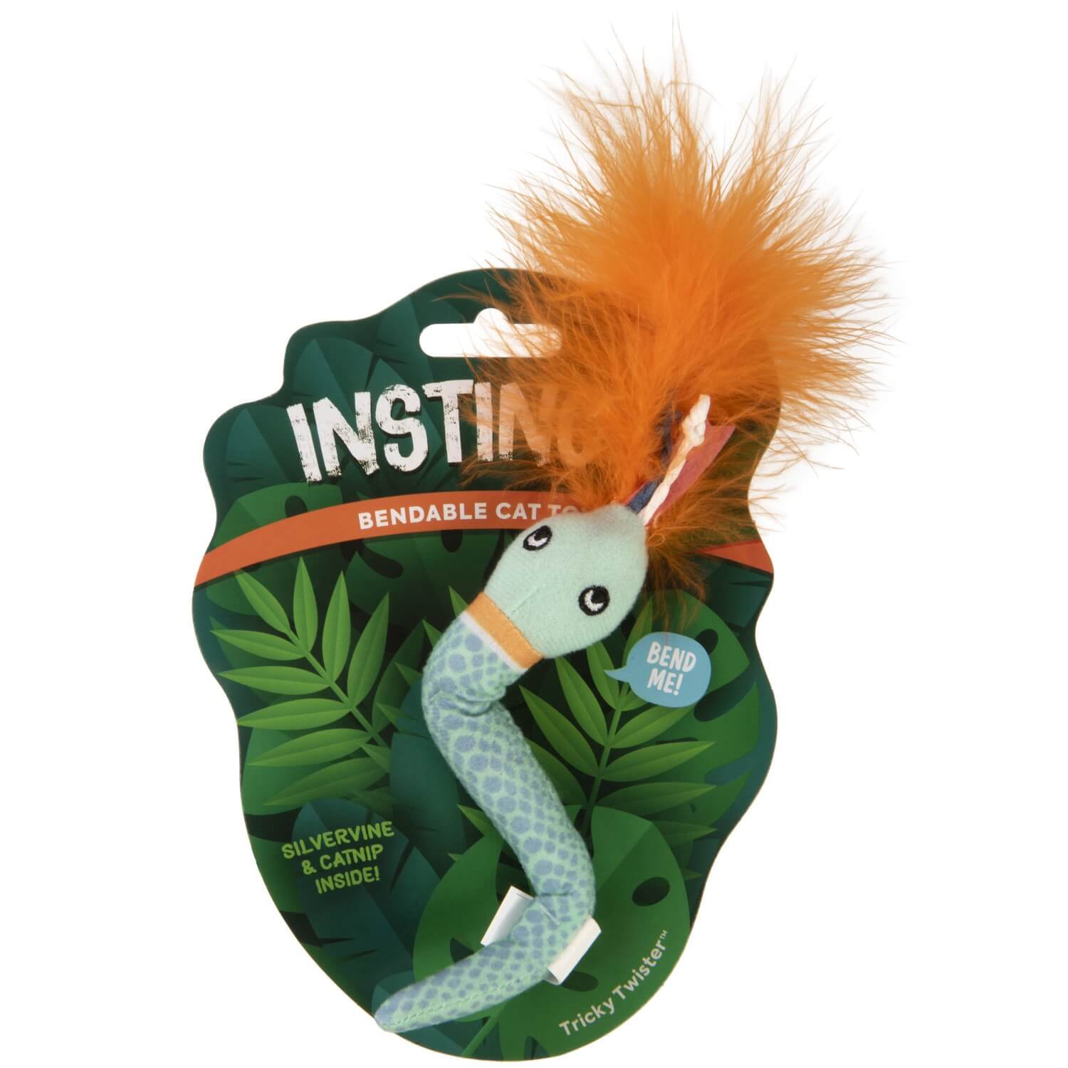 Instincts By Smartykat® Tricky Twister Bendable Cat Toy With Happynip Silvervine & Catnip