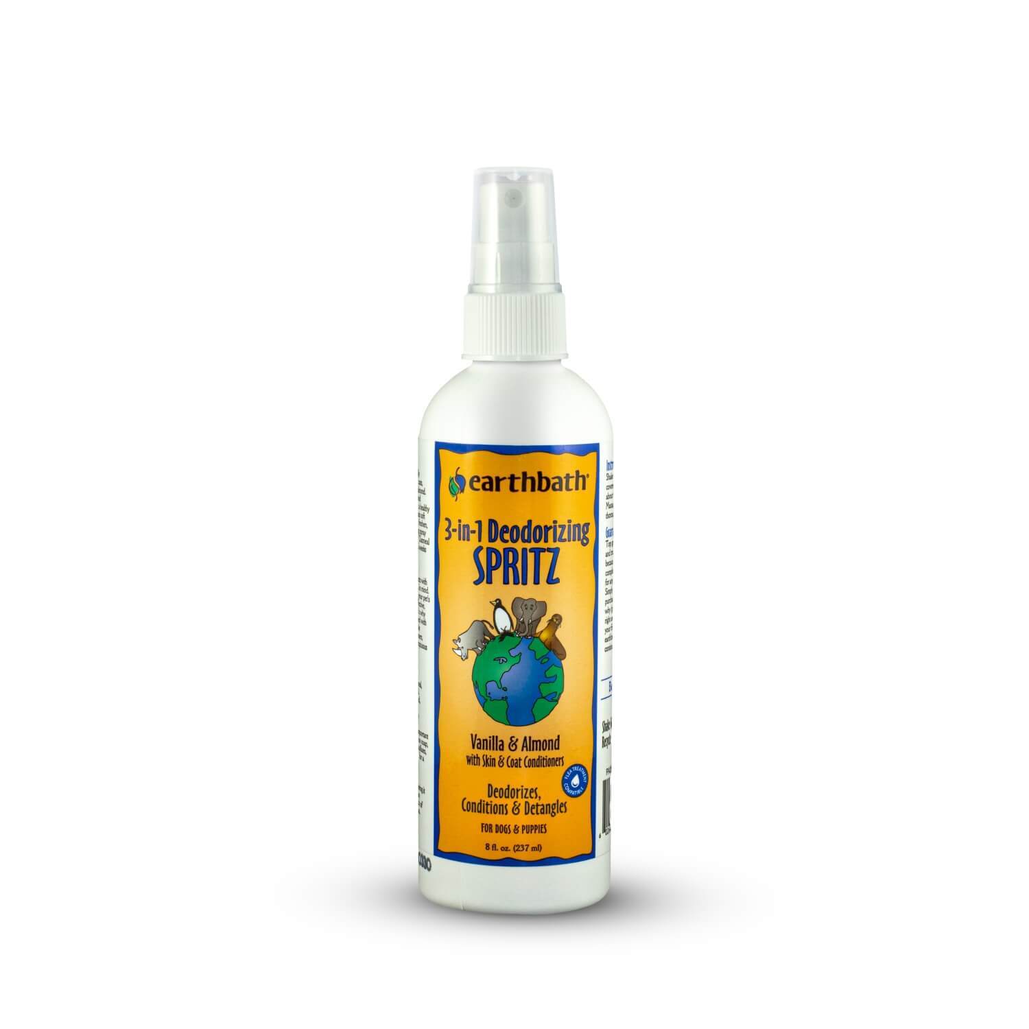 Earthbath 3-In-1 Deodorizing Dog Spray, Vanilla & Almond