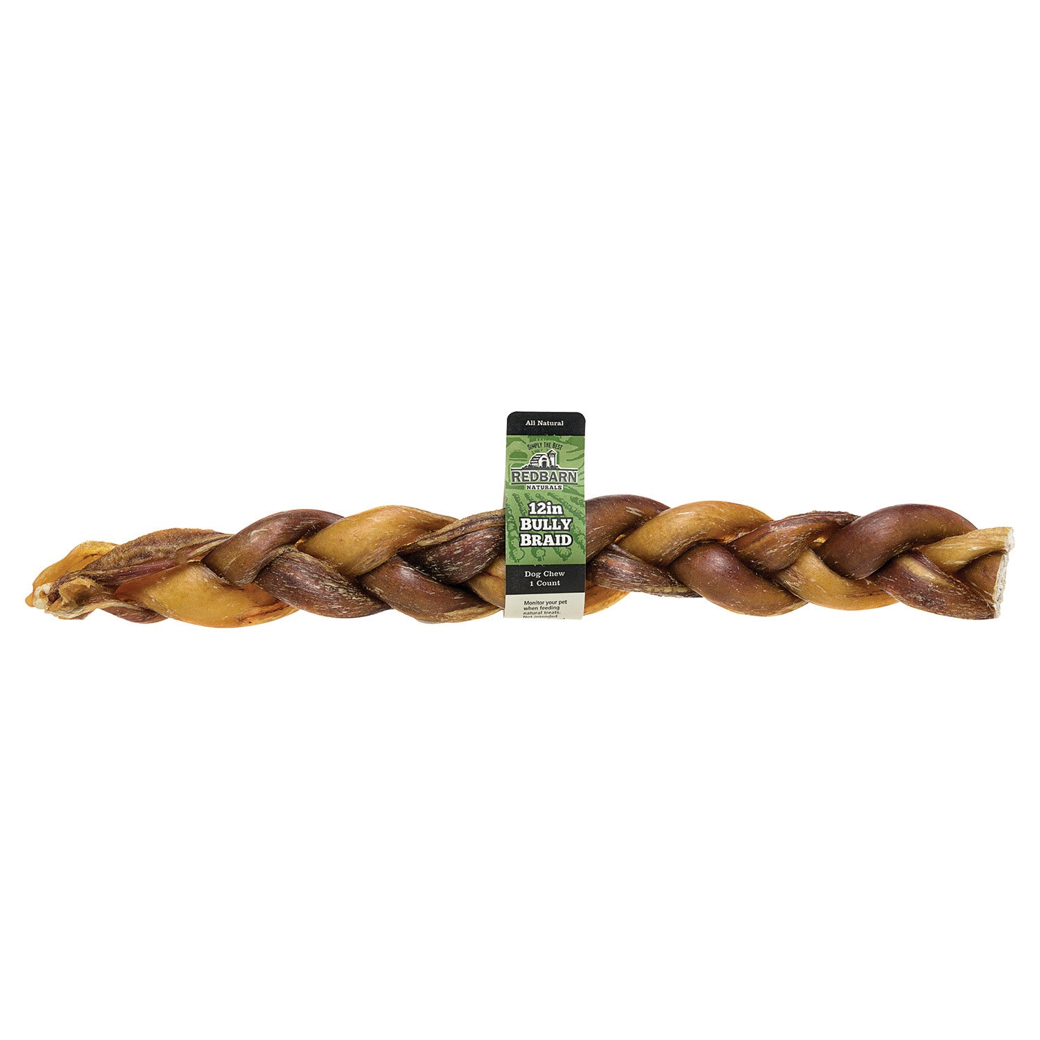 Redbarn Naturals 5 In Braided Bully Stick Dog Treat
