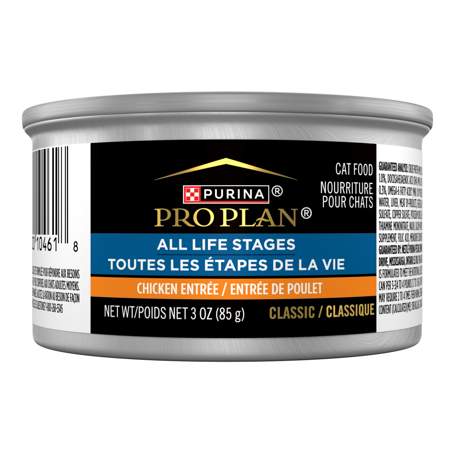 Purina Pro Plan All Life Stages Chicken Pate Classic Entrée Wet Cat Food, 3 Oz.