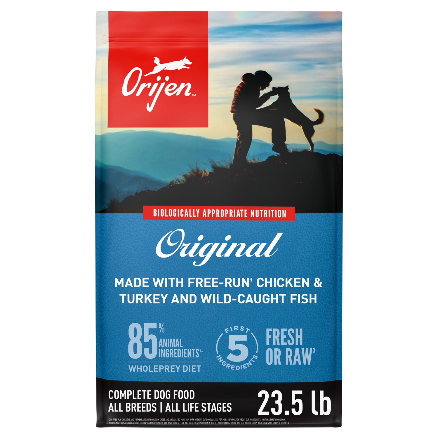 Orijen Original Grain-Free High-Protein Dry Dog Food, 23.5-Lb Bag