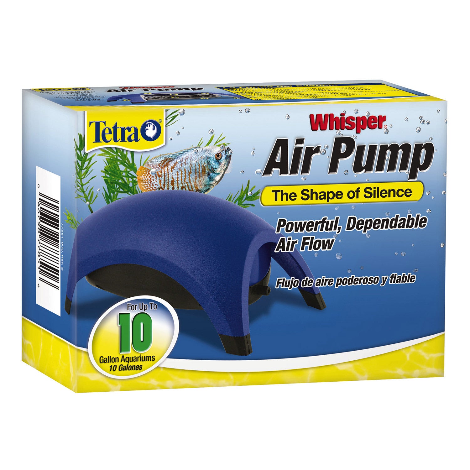 Tetra Whisper 10 Gallon Aquarium Air Pump