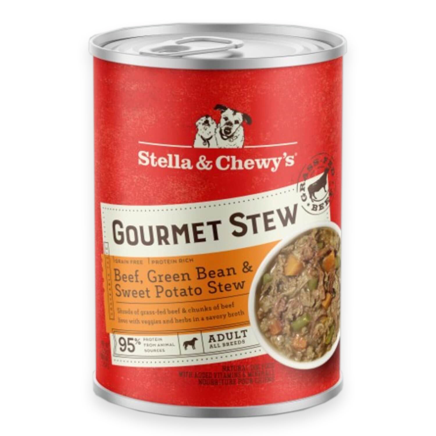 Stella & Chewy's Grain-Free Gourmet Stew Beef, Green Bean & Sweet Potato Stew Wet Dog Food