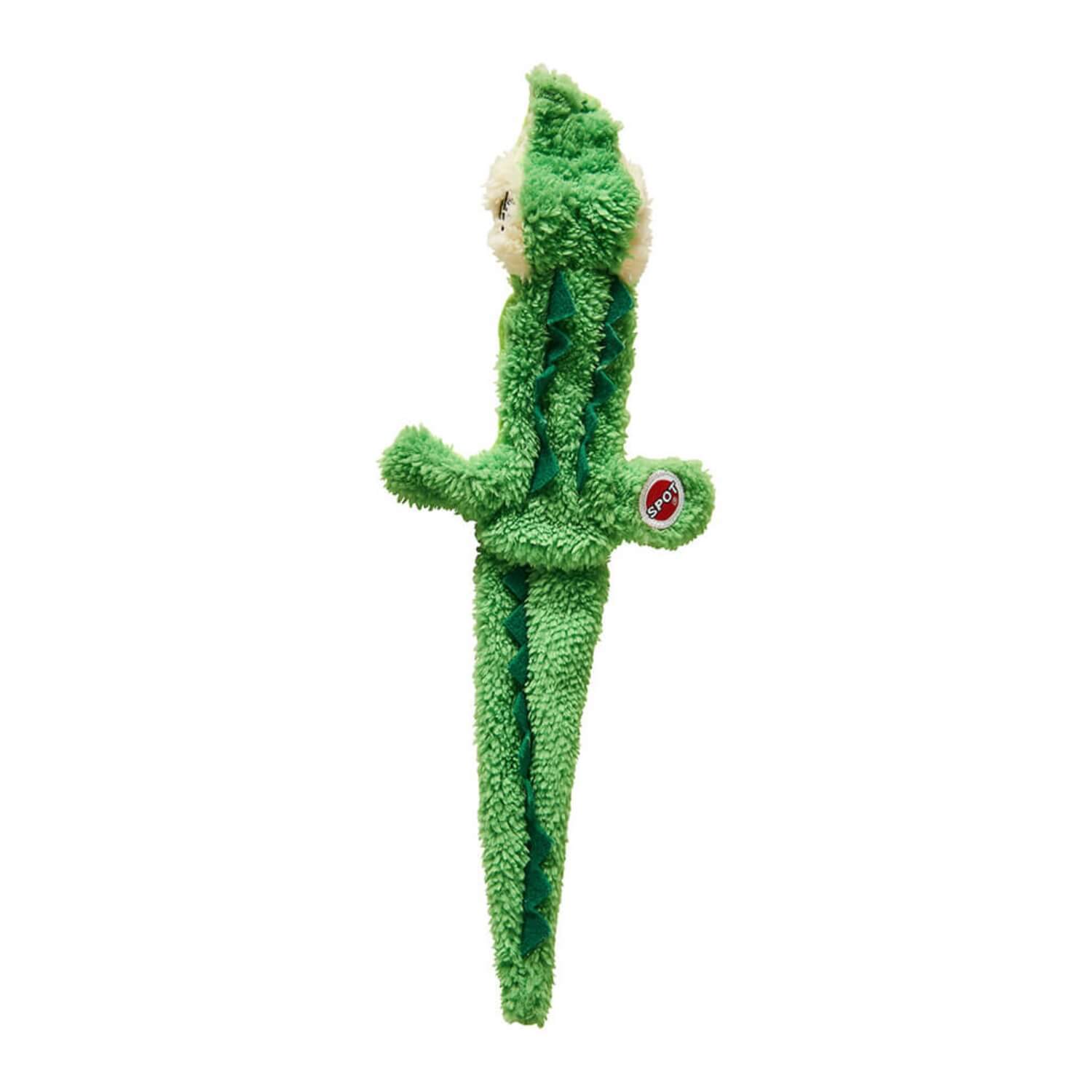 Spot Love The Earth Plush Squeaky Crocodile Dog Toy, 14