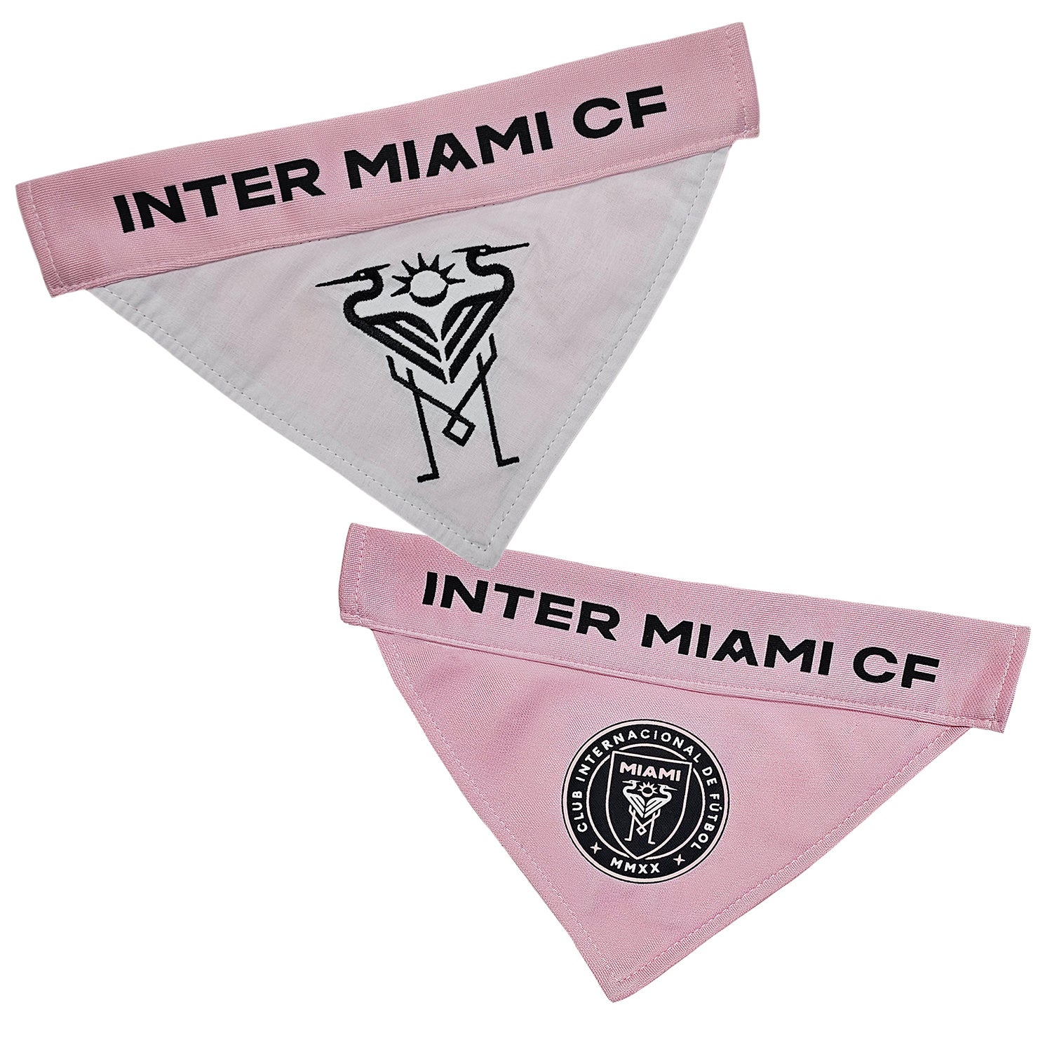 Pets First Inter Miami Reversible Dog Bandana, Large/Extra Large