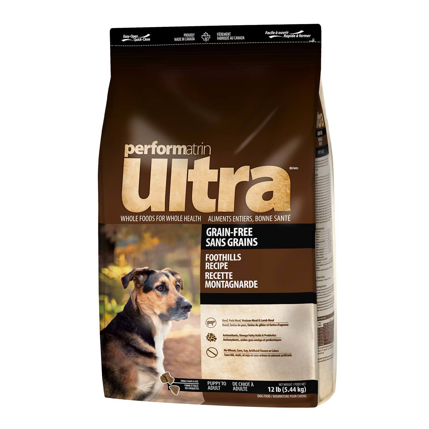 Performatrin Ultra Grain-Free Foothills Recipe Dry Dog Food, 12-Lb Bag