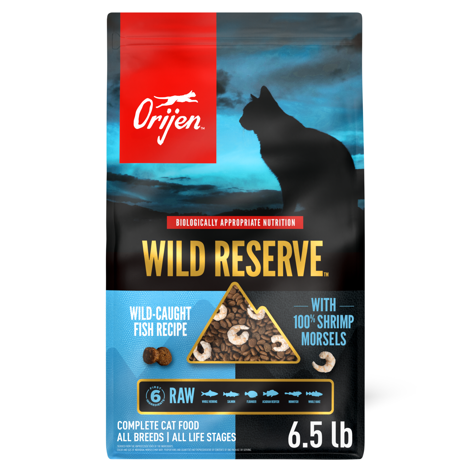 Orijen Wild Reserve Dry Cat Food, Wild-Caught Fish Recipe, 6.5-Lb