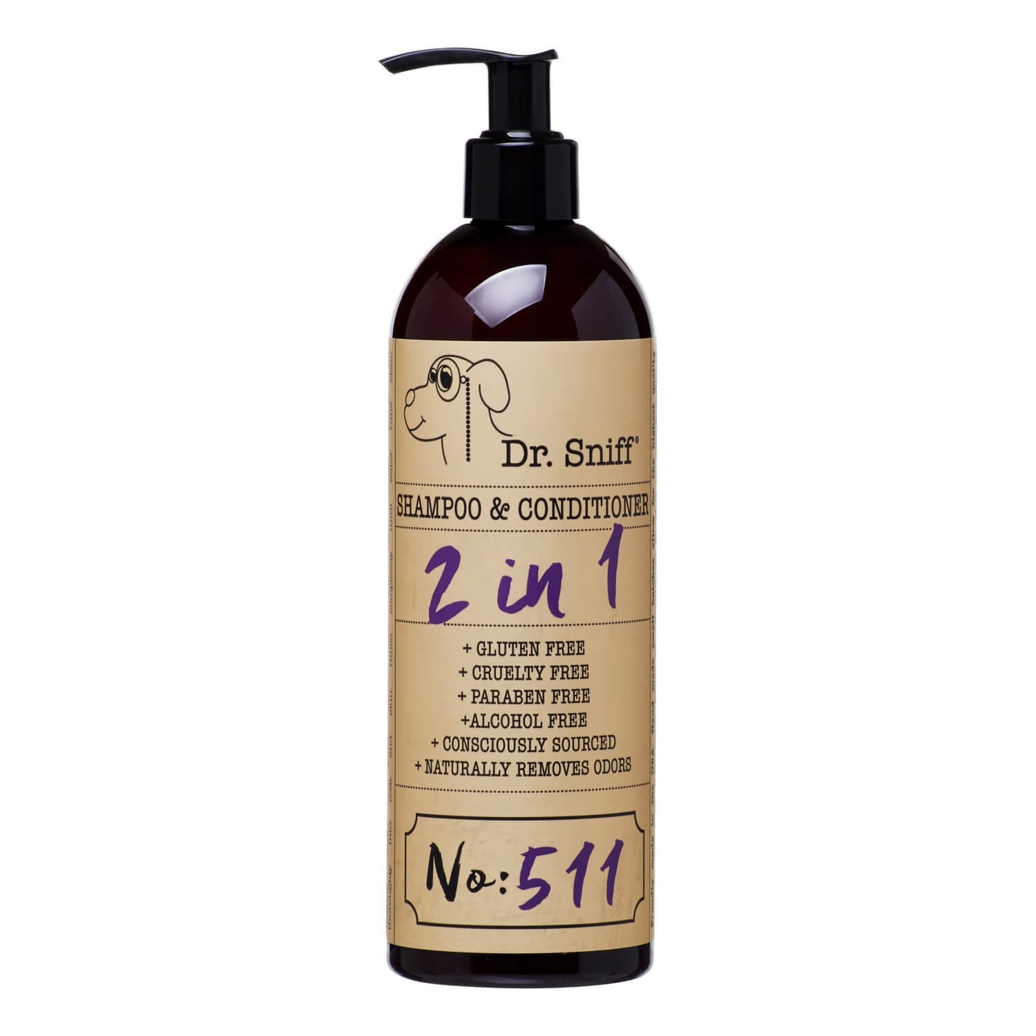 Dr. Sniff 2-In-1 Dog Shampoo And Conditioner - Lavender