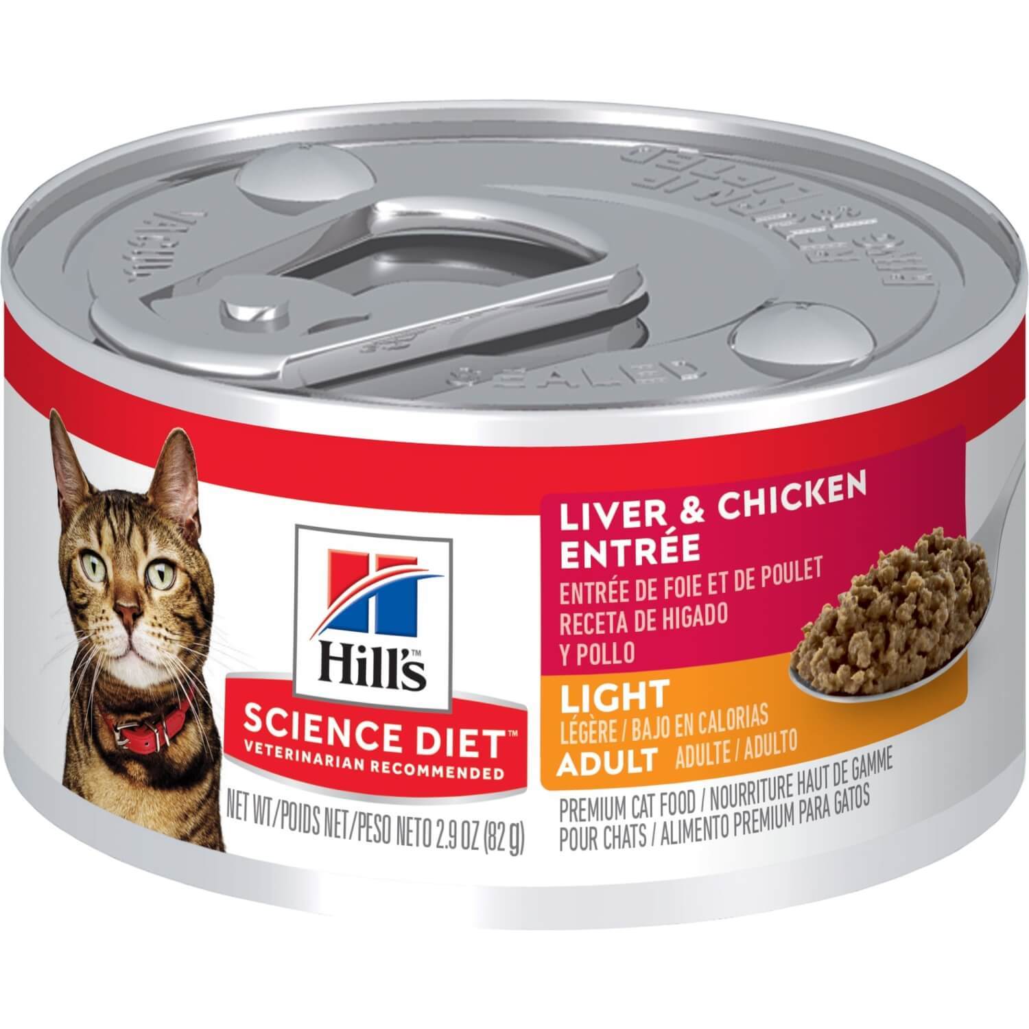 Hill's Science Diet Adult Light Liver & Chicken Entree Wet Cat Food