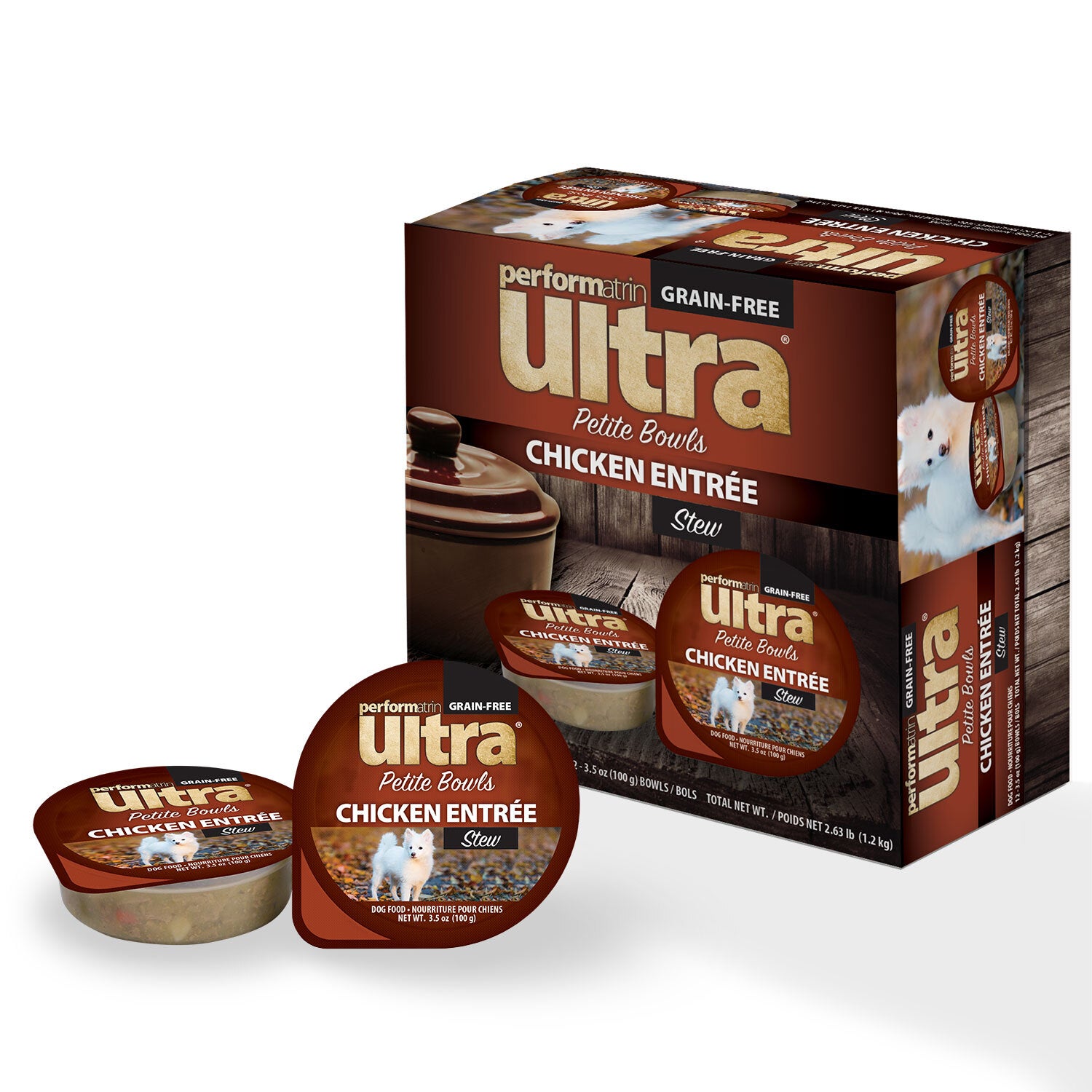 Performatrin Ultra Petite Bowls Grain-Free Chicken Stew Entree Wet Dog Food