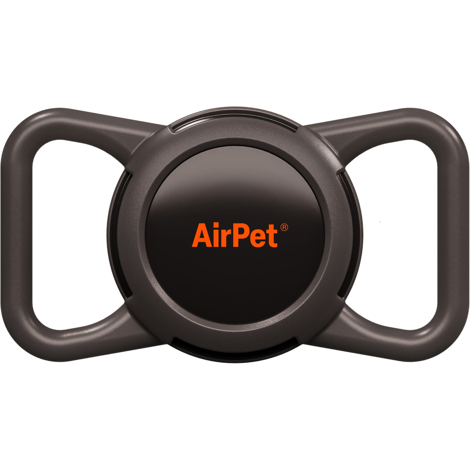 Airpet Pet Location Tag With Collar Holder Bundle For Dogs & Cats, Black