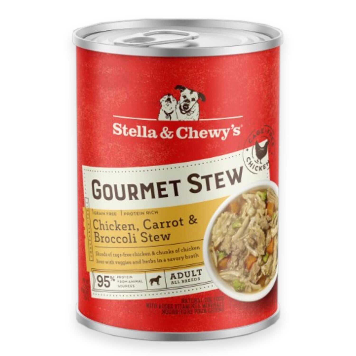 Stella & Chewy's Grain-Free Gourmet Stew Chicken, Carrot & Broccoli Stew Wet Dog Food