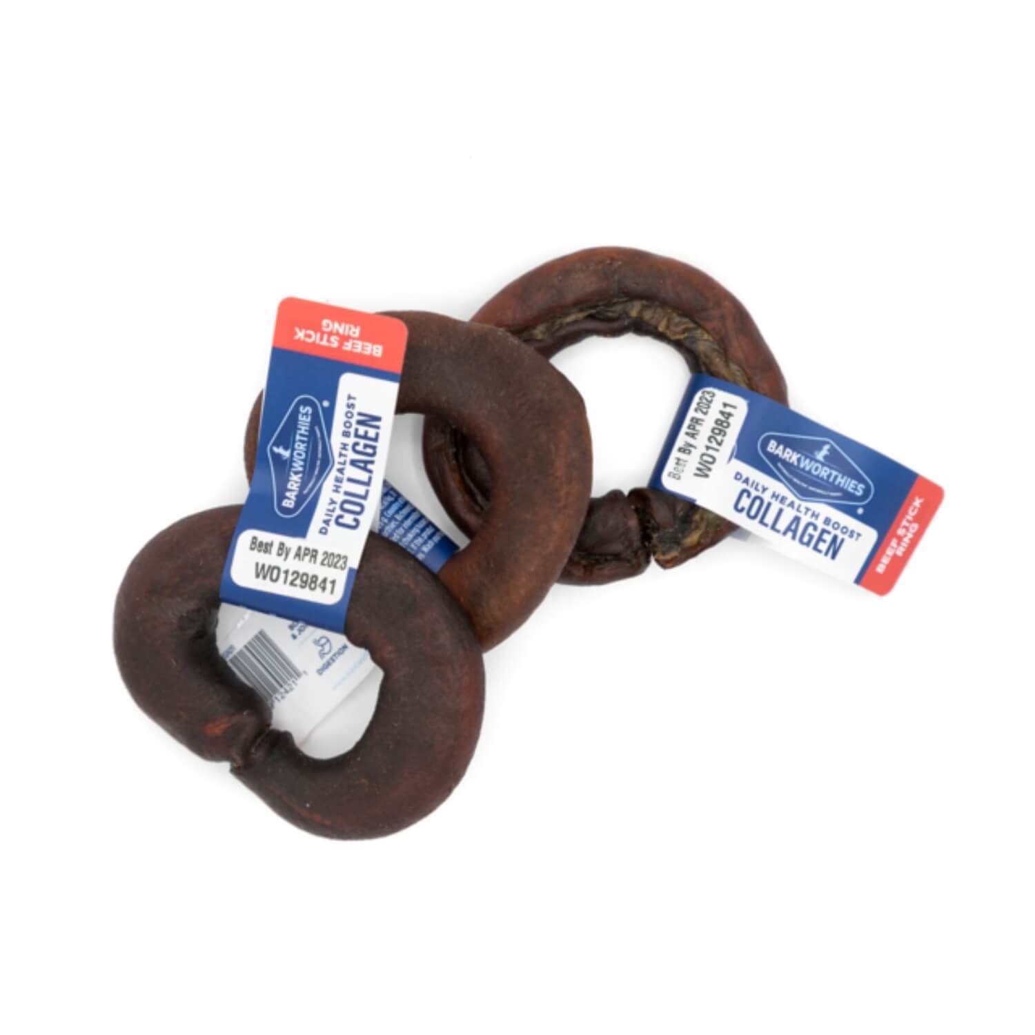 Barkworthies Collagen Ring Dog Treat