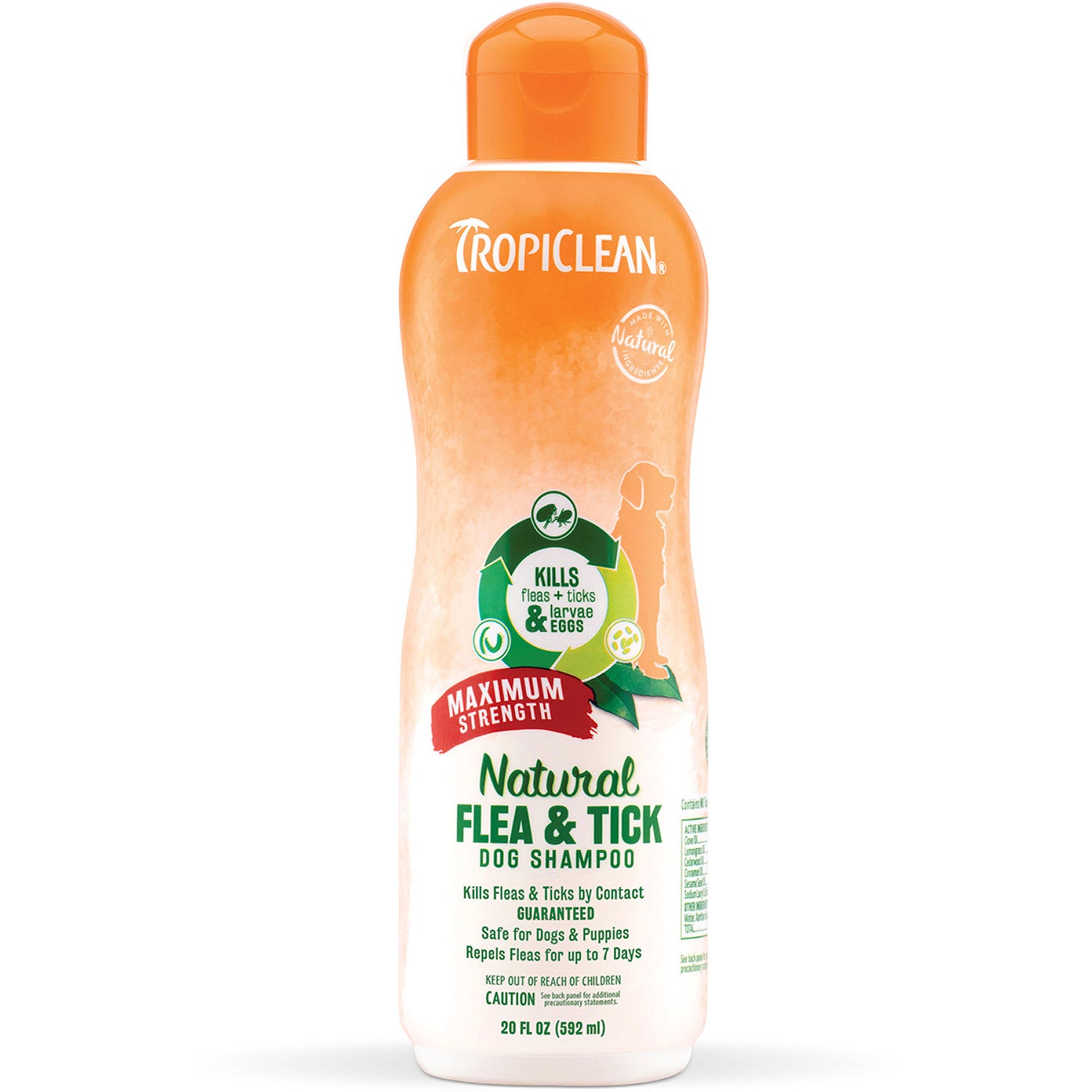 Tropiclean Natural Flea & Tick Maximum Strength Dog Shampoo