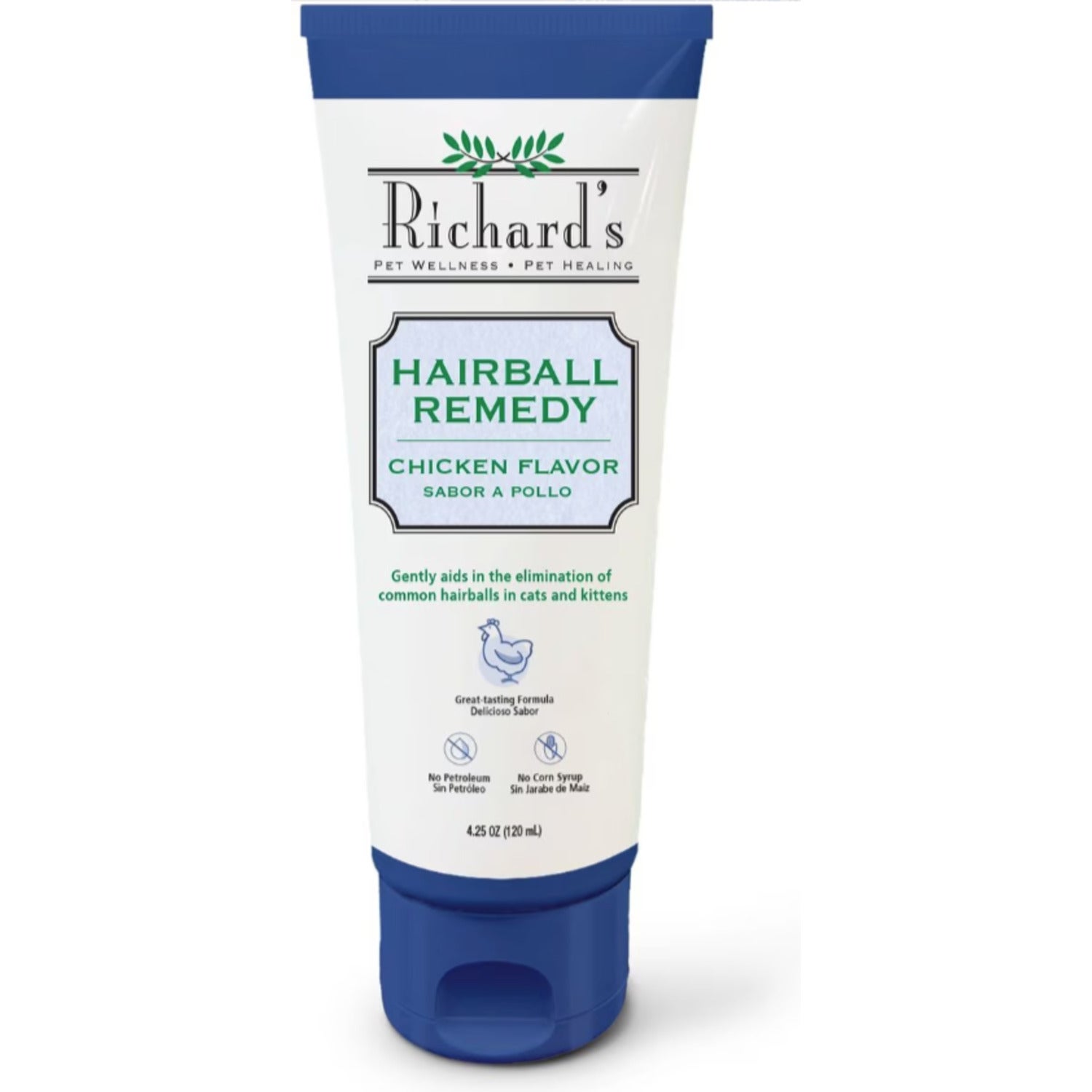 Richard's Organics Hairball Remedy, Chicken Flavor, 4.25Oz