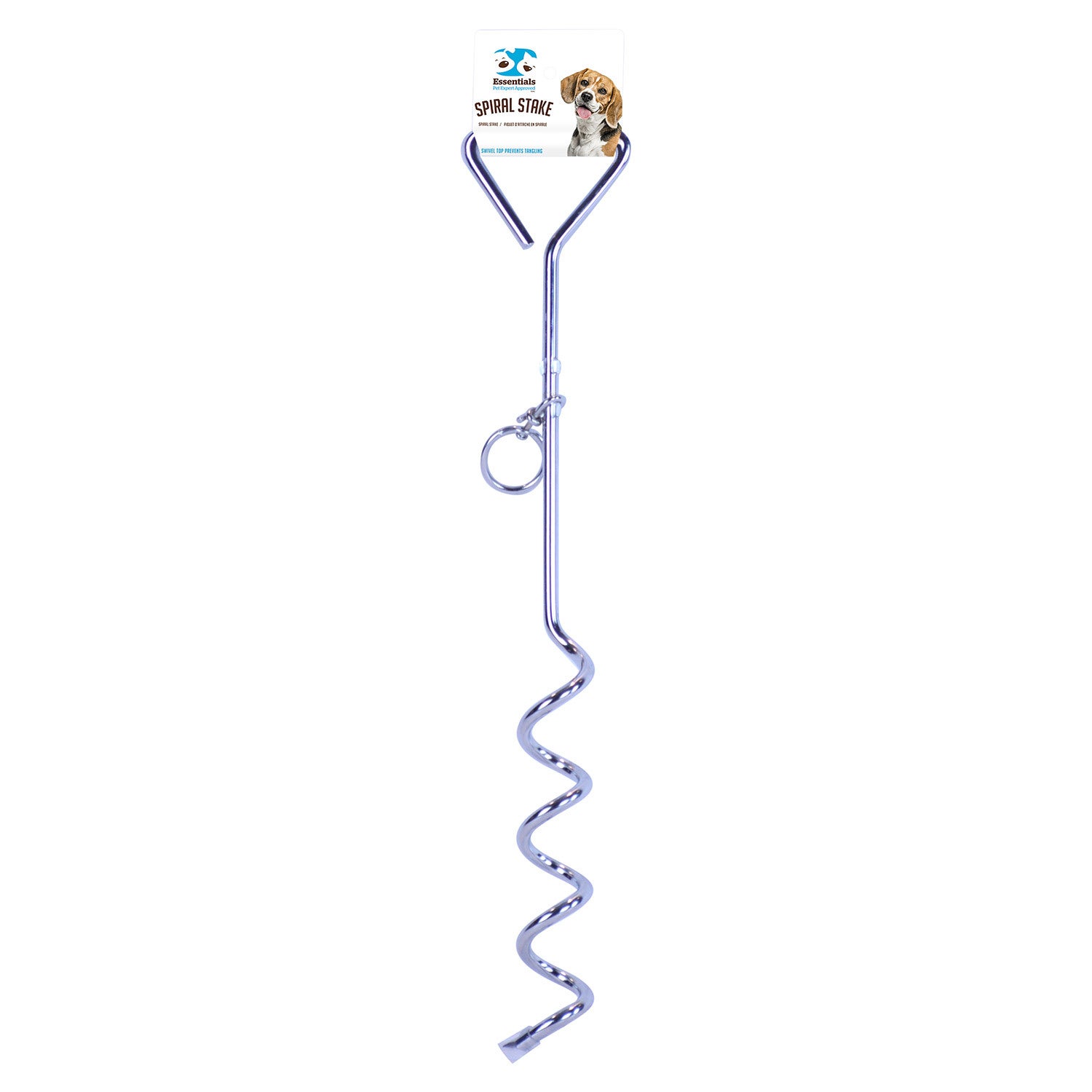 Boss Pet Spiral Dog Outdoor Tie-Out Stake, 18