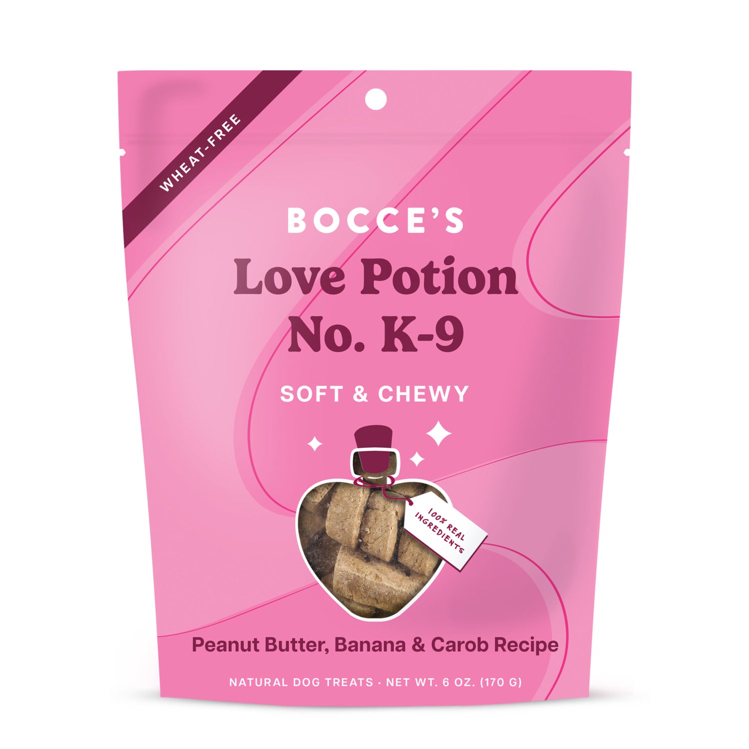 Bocce's Bakery Love Potion No. K-9 Soft & Chewy Dog Treats, 6-Oz