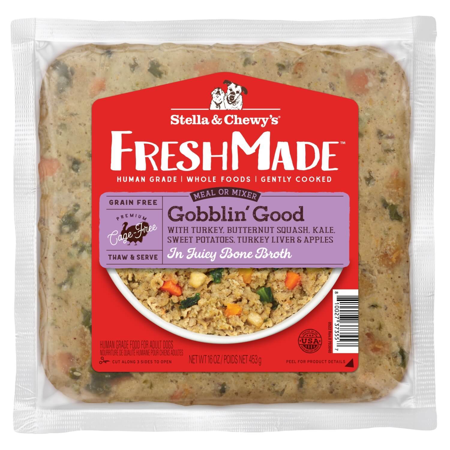 Stella & Chewy's Freshmade Gobblin' Good Frozen Dog Food