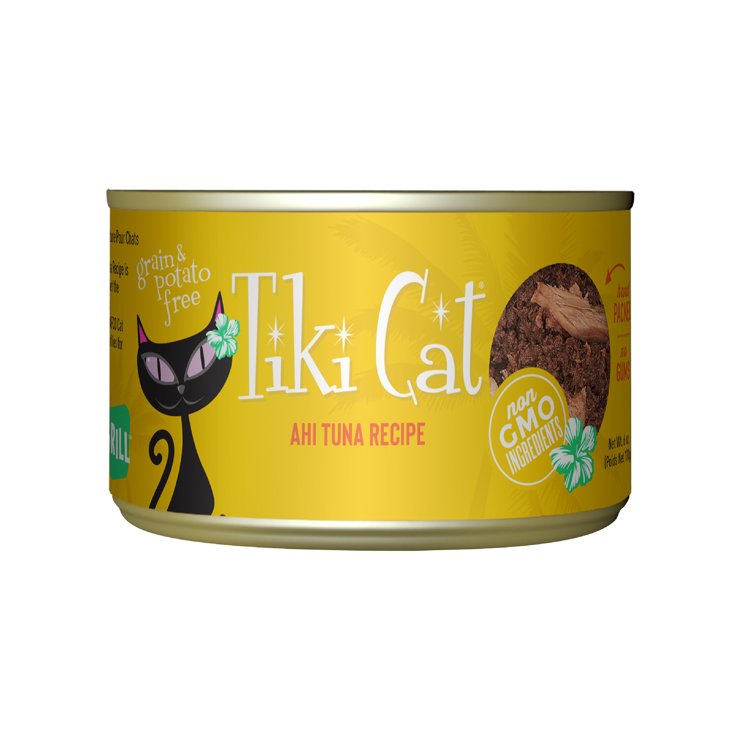 Tiki Cat Grill Wet Cat Food, Ahi Tuna, 6-Oz Can 8-Count