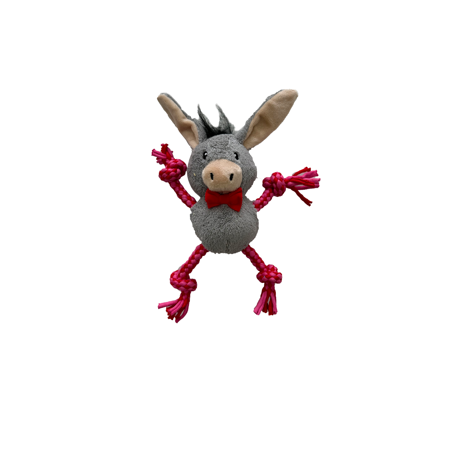Aristopet Holiday Donkey Pull-Through Squeaky Dog Toy, Small