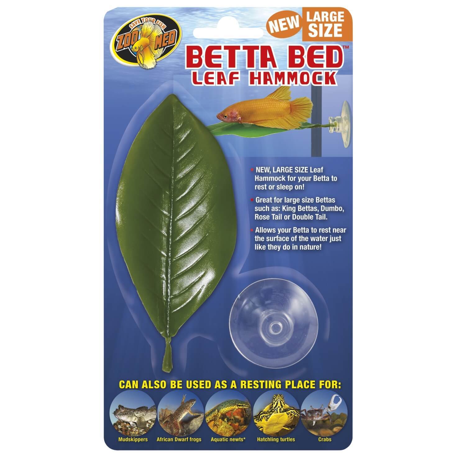 Zoo Med Large Betta Leaf Hammock Aquarium Plant