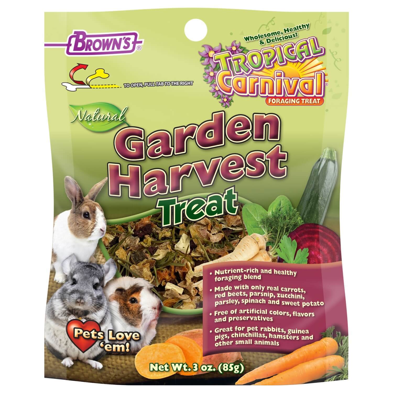 Tropical Carnival Natural Garden Harvest Small Animal Treat