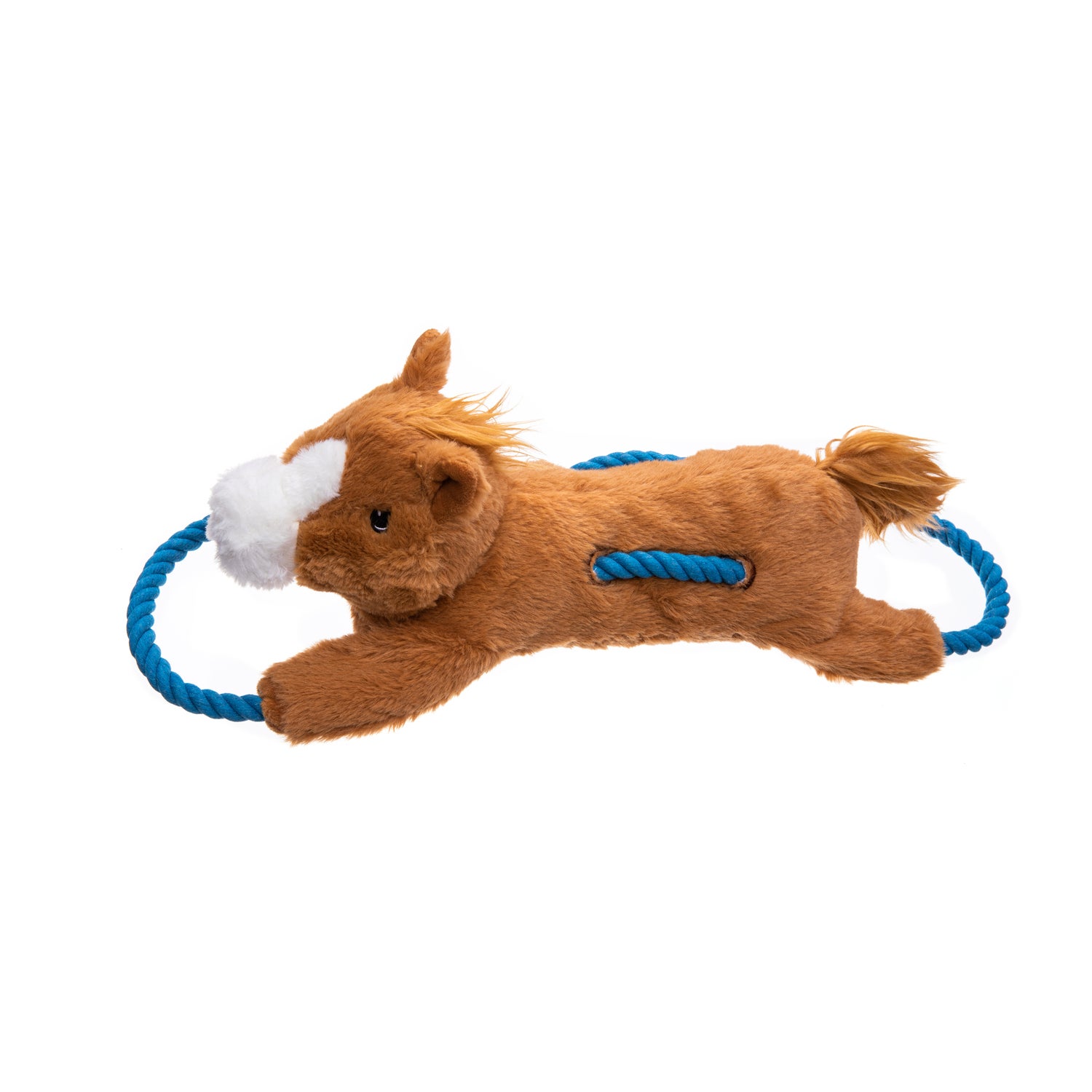 Growl Haystackerz Hayride Horse Plush Squeaky Dog Toy, 20