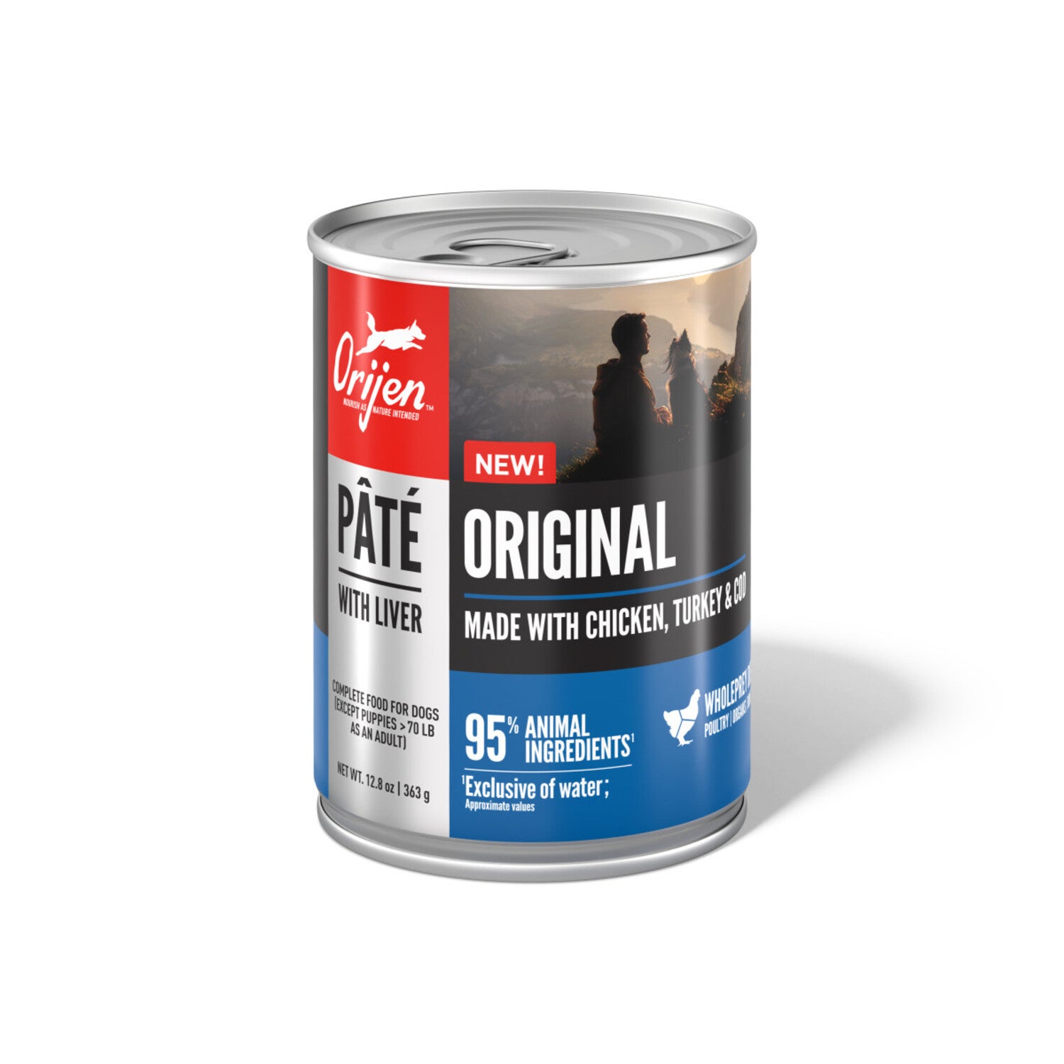 Orijen Pate Wet Dog Food, Original Recipe With Liver, 12-Pack