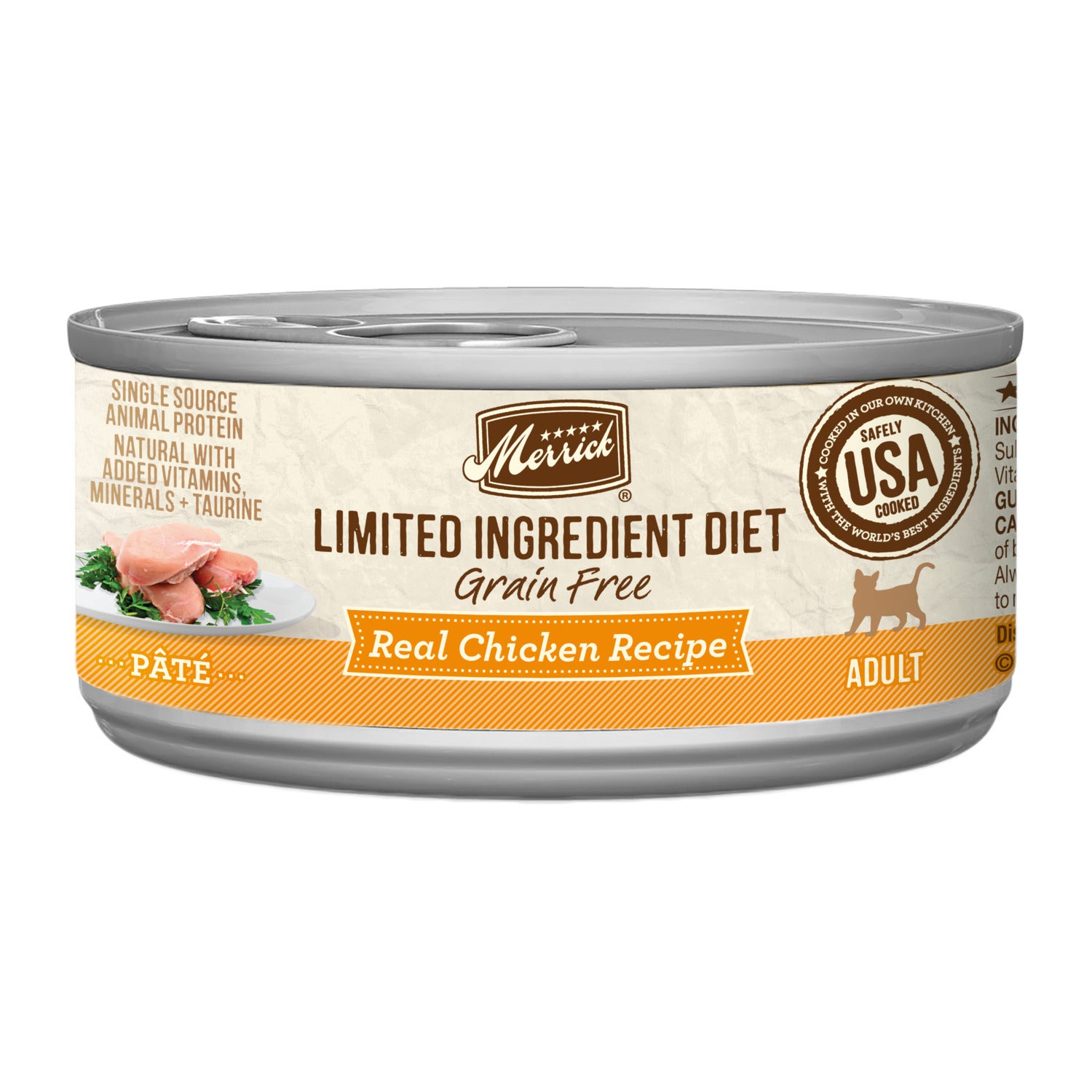 Merrick Limited Ingredient Diet Grain Free Real Chicken Recipe Pate Cat Food