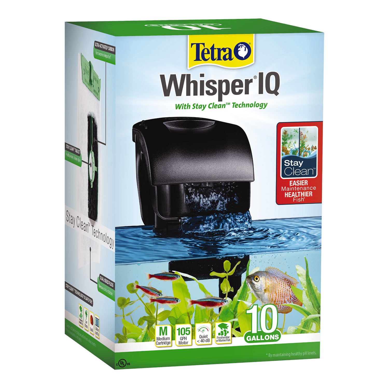 Tetra Whisper Iq Power Filter With Stay Clean Technology