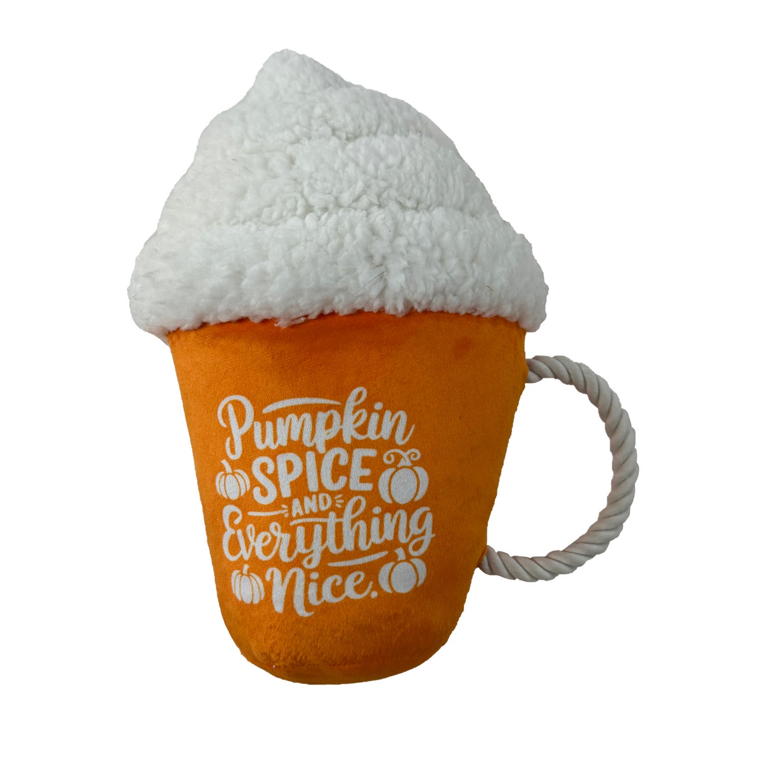 #Bff Fall Pumpkin Spiced Latte Stuffed Large Dog Toy, 11