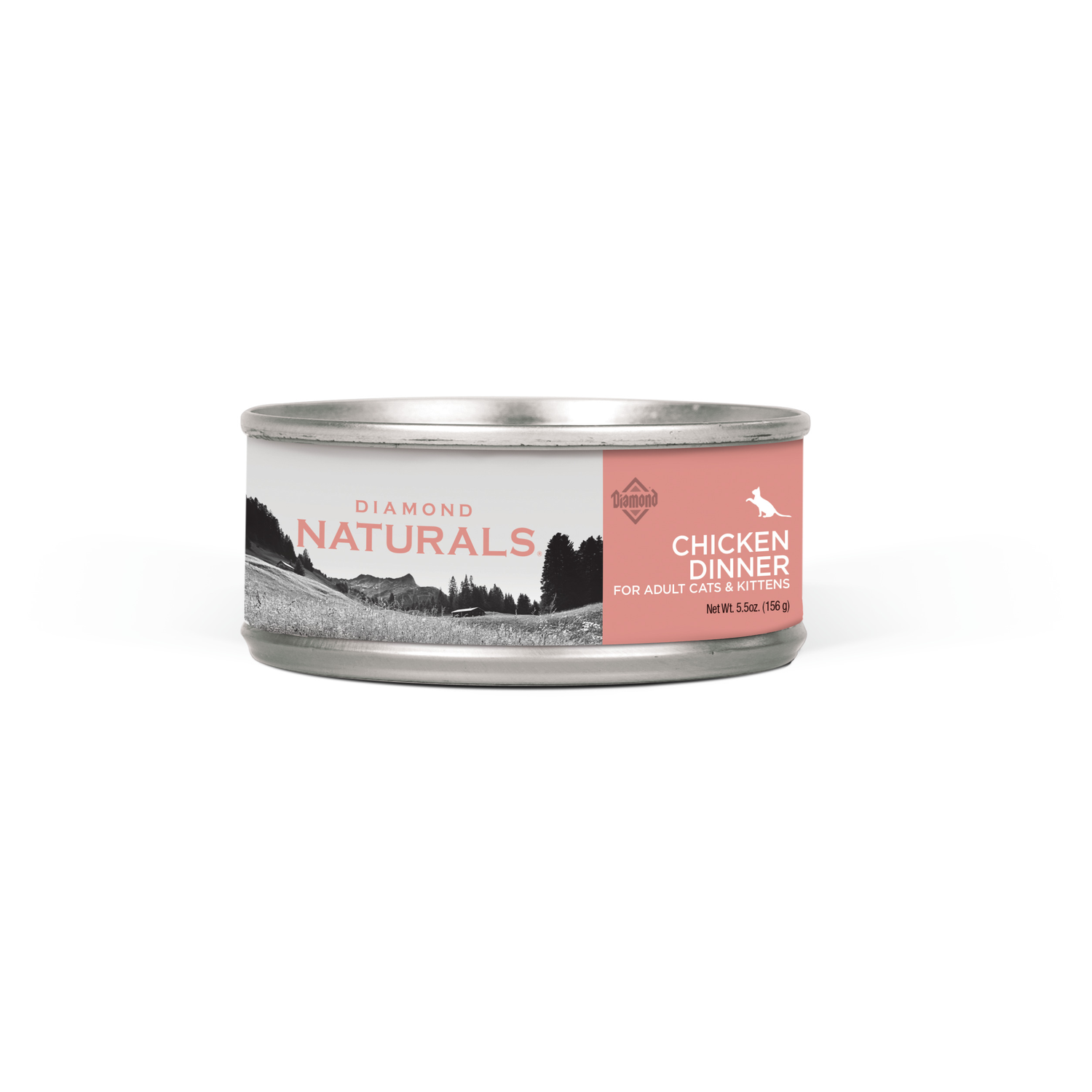 Diamond Naturals Chicken Dinner Pate For Adult Cats And Kittens Wet Cat Food, 5.5-Oz Can