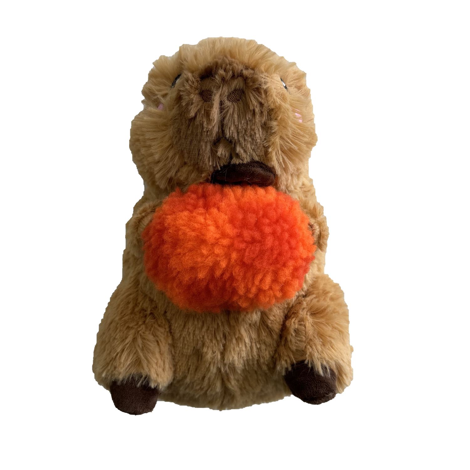 Aristopet Pumpkin Spice Capybara Plush Dog Toy, Medium